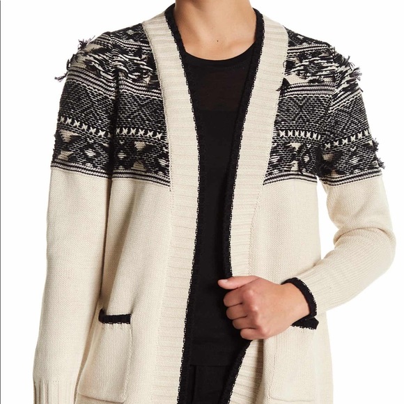 Chaser contrast stitch cardigan sweater Knit XS - Picture 4 of 8